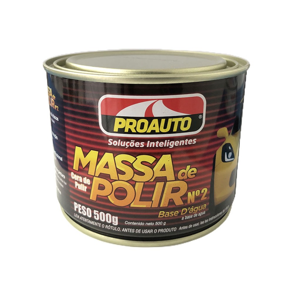 Massa de Polir PROAUTO N°2 a Base D'água 500G