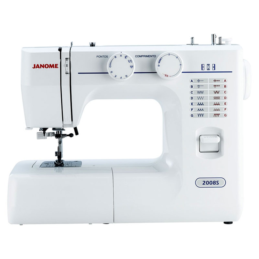 Máquina de Costura Doméstica Janome 2008S 14 Pontos