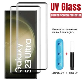 Película Curvada UV para Samsung S22/S23 Ultra com Acessórios